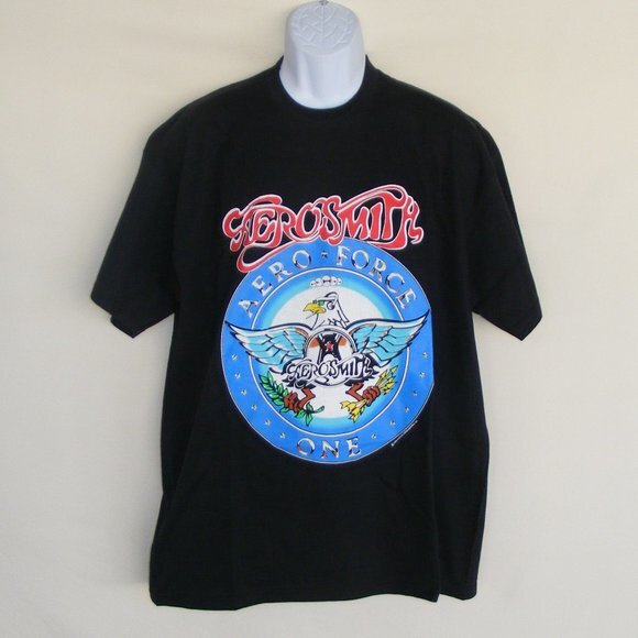 AEROSMITH Aero force One Tee, XL Logo/Crested 1993 - Picture 9 of 9